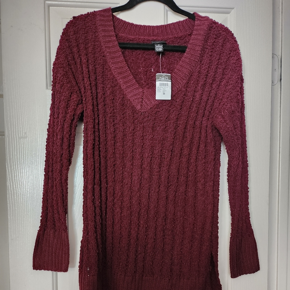 Burgundy sweater